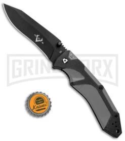 V Nives Fractal Assist Black/Gray G-10 Spring Assisted Knife - Black Plain -Kershaw Sale Store V Nives Fractal Assist SA Black Gray G 10 Black VNI30169 BHQ 82866 jr bottlecap large