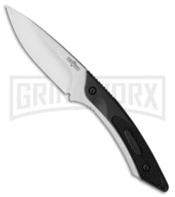 Western Coil Black Nylon Fixed Blade Knife - Satin Plain