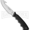 Winchester Diplomat Black Rubber Fixed Blade Knife - Satin Plain