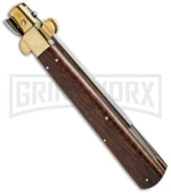 AGA Campolin 13" Italian Frosolone Snakewood Automatic Knife - Bayonet -Kershaw Sale Store aga 13in snake pick single brass boist side cm large