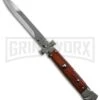 A.G.A. Campolin 9" Maltese Cross Stiletto Cocobolo Automatic Knife - Bayonet -Kershaw Sale Store aga 9in maltese cocobolo large