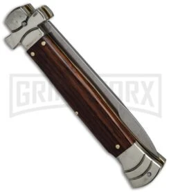 A.G.A. Campolin 9" Maltese Cross Stiletto Cocobolo Automatic Knife - Bayonet -Kershaw Sale Store aga 9in maltese cocobolo side large