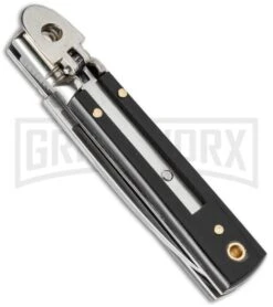 AKC Classic 6" Italian Lever Lock Dark Horn Automatic Knife - Polish Plain 3 AKC Classic 6" Italian Lever Lock Dark Horn Automatic Knife - Polish Plain -Kershaw Sale Store akc 6in lever lock dark horn flat side large