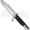 Linder "German Bowie" Fixed Blade Knife - Polish Plain -Kershaw Sale Store art 115 plastic german bowie large