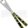 BB Barfly Green Camo Bottle Opener Butterfly Trainer -Kershaw Sale Store bbbarfly camo green bottle opener large