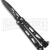 Bear OPS Small Bear-Song IV Black Butterfly Knife - Black Plain -Kershaw Sale Store bear ops b 450 aibl b cm large