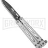 Bear OPS Small Bear Song IV Balisong Butterfly Knife - Black Plain -Kershaw Sale Store bear ops b 450 b 35014 bhq 16204 cm large