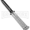 Bear OPS Bear Song V Gray Balisong Butterfly Knife - Black Plain -Kershaw Sale Store bear ops b 500 b 35030 cm large