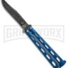 Bear And Son Knives Blue Balisong Butterfly Knife - Damascus Plain 8 Bear And Son Knives Blue Balisong Butterfly Knife - Damascus Plain -Kershaw Sale Store bearson 5in damascus 114bld BHQ 36772 dl large