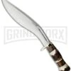 Blackjack Knives Kukri Stag Fixed Blade Knife - Satin Plain -Kershaw Sale Store black jack knives bj 053 large