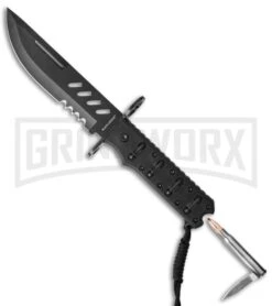 Black Legion Covert Combat Fixed Blade Knife - Black Plain 6 Black Legion Covert Combat Fixed Blade Knife - Black Plain -Kershaw Sale Store black legion bv214 bullet cm large