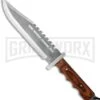 Frost Cutlery Red Pakkawood Bowie Fixed Blade - Satin Plain -Kershaw Sale Store bladeplay combat dagger 18 371cb cm large