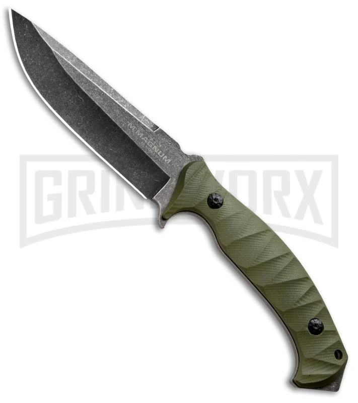 Boker Magnum Persian Fixed Blade Knife Green G-10 1 Boker Magnum Persian Fixed Blade Knife Green G-10