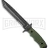 Boker Magnum Merc Green Fixed Blade Knife - Black Stonewash Serr -Kershaw Sale Store boker magnum 02sc257 large