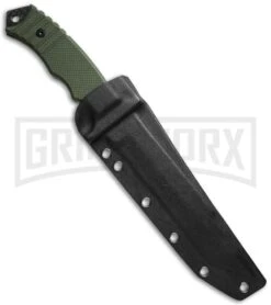 Boker Magnum Merc Green Fixed Blade Knife - Black Stonewash Serr -Kershaw Sale Store boker magnum 02sc257 sheath large