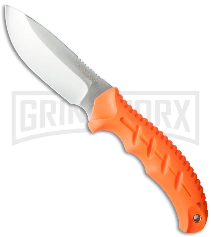 Boker Magnum Big Game Hunter Orange Fixed Blade Knife - Satin Plain 1 Boker Magnum Big Game Hunter Orange Fixed Blade Knife - Satin Plain