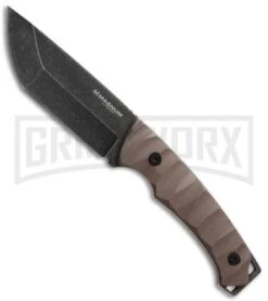Boker Magnum Breacher Brown G-10 Fixed Blade - Smokewash Plain