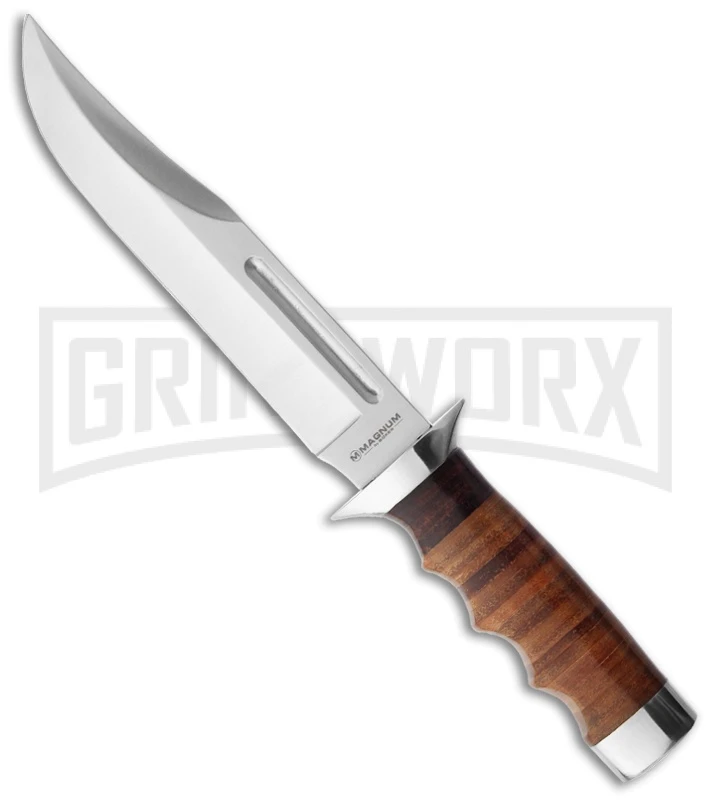 Boker Magnum Outback Field Fixed Blade Knife - Satin Plain 1 Boker Magnum Outback Field Fixed Blade Knife - Satin Plain