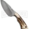 Boker Plus Rambler Stag Fixed Blade Knife - Satin Plain -Kershaw Sale Store boker plus 02bo183 rambler stag fixed satin large