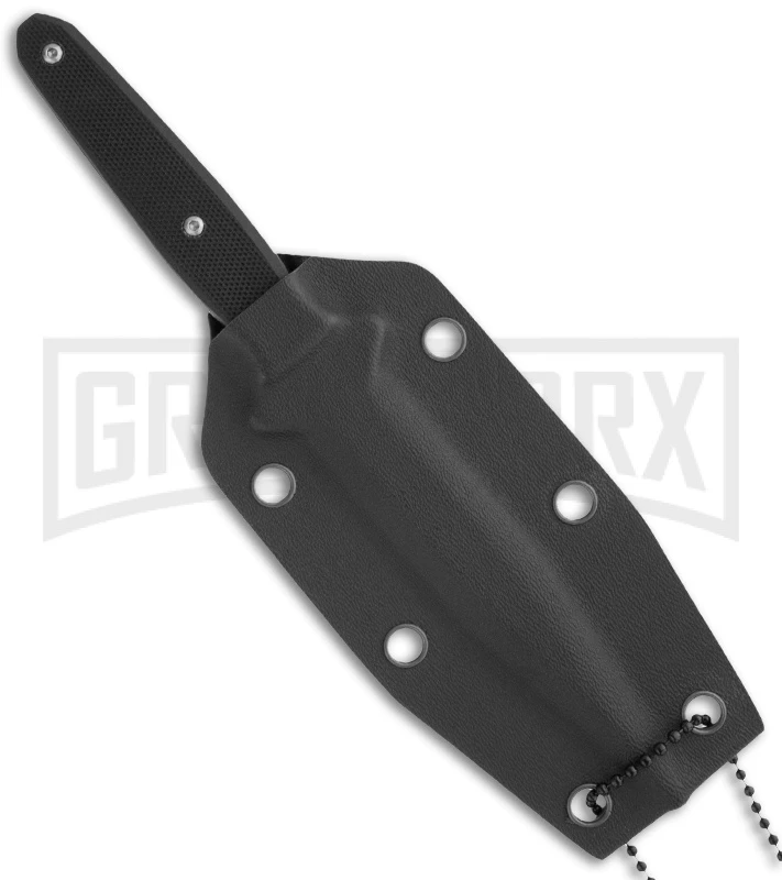 Boker Plus Besh-Wedge Neck Knife Black Fixed Blade - Titanium Plain 2 Boker Plus Besh-Wedge Neck Knife Black Fixed Blade - Titanium Plain - Image 2