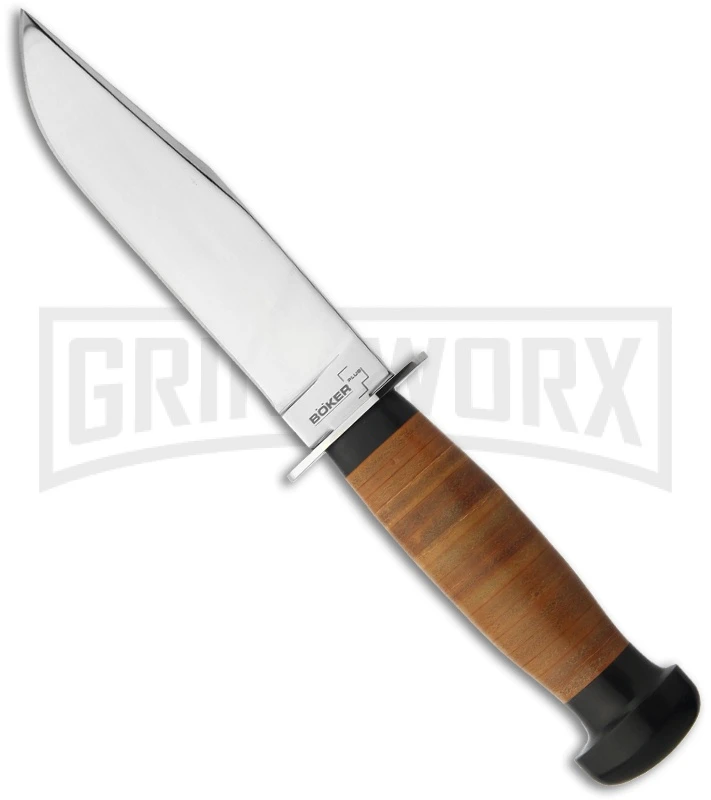 Boker Plus Mark 1 Navy Fixed Blade Knife - Polish Plain 1 Boker Plus Mark 1 Navy Fixed Blade Knife - Polish Plain