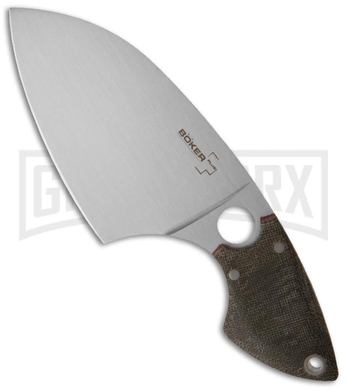 Boker Plus SanYouGo Green Fixed Blade - Satin Plain 1 Boker Plus SanYouGo Green Fixed Blade - Satin Plain