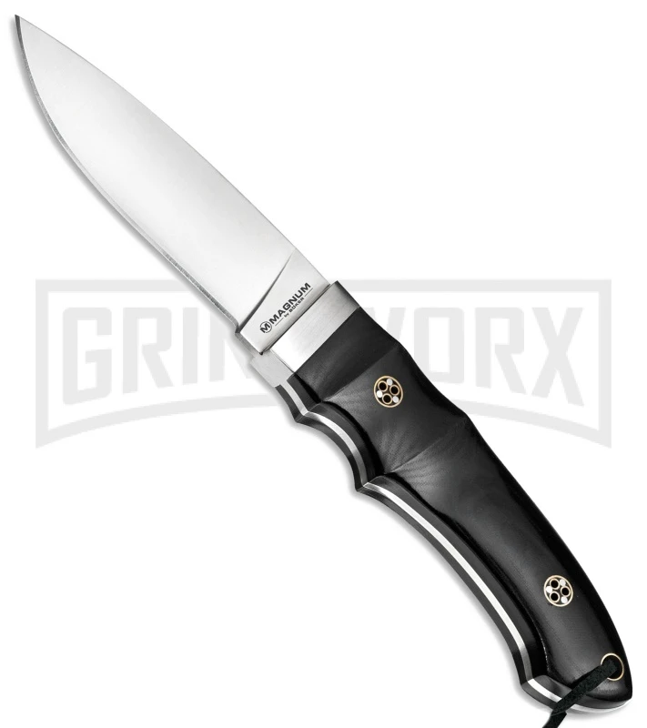 Boker Magnum Trail Black Micarta Fixed Blade Knife - Satin Plain 1 Boker Magnum Trail Black Micarta Fixed Blade Knife - Satin Plain