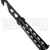 Monarch Strap Cutter Balisong Butterfly Knife Trainer - Black Plain 7 Monarch Strap Cutter Balisong Butterfly Knife Trainer - Black Plain -Kershaw Sale Store bp black wg837 large