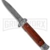 Virtuoso 8" Stiletto Rosewood Spring Assisted Knife - Flat Grind 3 Virtuoso 8" Stiletto Rosewood Spring Assisted Knife - Flat Grind -Kershaw Sale Store bp zan dg1 10 damacus rose wood large