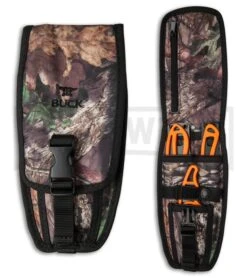 Buck Knives PakLite FieldMaster Knife Set With Mossy Oak Sheath - Orange -Kershaw Sale Store buck paklite field master orange mossy oak 0141orsvp1 BHQ 35338 er sheath large