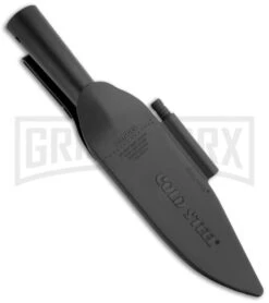 Cold Steel Bowie Blade Bushman Knife W/ Sheath & Fire Steel - Black Plain -Kershaw Sale Store cold steel black fixed 95bbusk bowie blade bushman sheath large