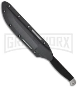 Cold Steel Bowie Spike Neck Knife Black Fixed Blade Knife - Satin Plain -Kershaw Sale Store cold steel bowie spike 53bs sheath large