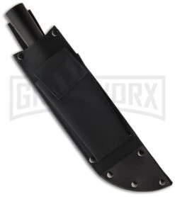 Cold Steel Bushman Fixed Blade Knife - Black Plain 3 Cold Steel Bushman Fixed Blade Knife - Black Plain -Kershaw Sale Store cold steel bushman 95buss sheath large