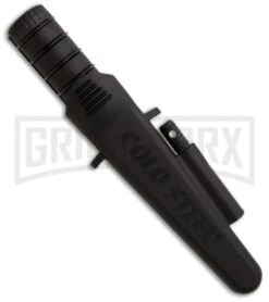 Cold Steel Survival Edge Black Fixed Blade Knife - Satin Plain -Kershaw Sale Store cold steel survival edge 80phb sheath large