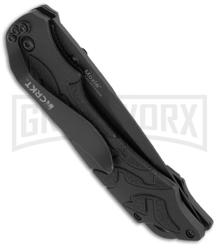 CRKT Moxie Black Spring Assisted Knife - Black Plain 2 CRKT Moxie Black Spring Assisted Knife - Black Plain - Image 2