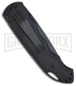 CRKT Fire Spark Black Assisted Opening Knife - Black Plain -Kershaw Sale Store crkt fire spark black 1050k back large