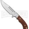 Elk Ridge Reinforcement Brown Wood Fixed Blade Knife - Satin Plain -Kershaw Sale Store elk ridge reinforcement brown wood satin BP 27565 jr large