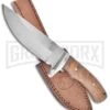 Frost Cutlery Chipaway Classic Hunter Walnut Fixed Blade Knife - Satin Plain