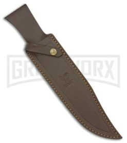 Frost Cutlery Hen & Rooster Grizzly Bowie Stag Fixed Blade Knife - Mirror Plain -Kershaw Sale Store frost cutlery hen and rooster grizzly bowie stag mirror BP 28124 jr sheath large