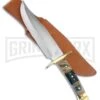 Frost Cutlery Trophy Stag Antelope Bowie Horn Fixed Blade Knife - Satin Plain -Kershaw Sale Store frost cutlery trophy stag antelope bowie horn satin BP 25486 jr large