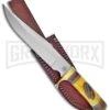 Frost Cutlery Young Deer Bowie Bone/Wood Fixed Blade Knife - Satin Plain -Kershaw Sale Store frost cutlery young deer bowie bone wood satin BHQ 89255 jr large