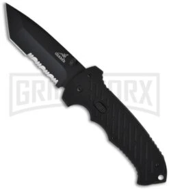 Gerber Knives 06 FAST Black Spring Assist Knife - Tanto Black Serr