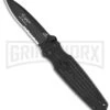 Gerber Mini Covert Black Spring Assisted Knife - Black Serr