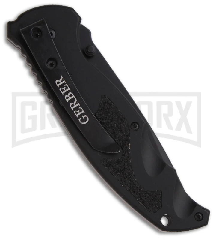 Gerber Knives Answer Black Spring Assist Knife - Tanto Black Serr 2 Gerber Knives Answer Black Spring Assist Knife - Tanto Black Serr - Image 2