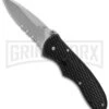 Gerber Knives Fast Draw Knife Black Spring Assist Knife - Bead Blast Serr -Kershaw Sale Store gerber fast draw 22 07161 large