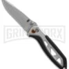 Gerber Knives Mini Outrigger AO Black Assisted Opening Knife - Bead Blast Plain -Kershaw Sale Store gerber mini outrigger 30 000688 large