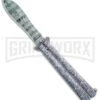 Chalkhill Balisong Black Butterfly Knife - Spear Point Pattern Finished -Kershaw Sale Store green white painted balisong butterfly knife GX 37634 td large