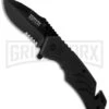 Humvee Tactical Recon Black G-10 Spring Assisted Knife - Black Serr -Kershaw Sale Store humvee folder hmv ktr 15 large