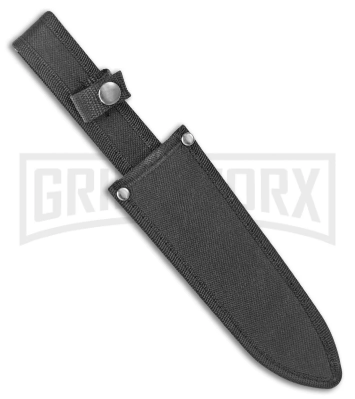 Jungle Master Leverage Fixed Blade Knife W/ Survival Kit - Black Plain 2 Jungle Master Leverage Fixed Blade Knife W/ Survival Kit - Black Plain - Image 2