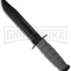 Ka-Bar Bowie Gray Full-Size Knife - Black Plain -Kershaw Sale Store ka bar 02 5011 large